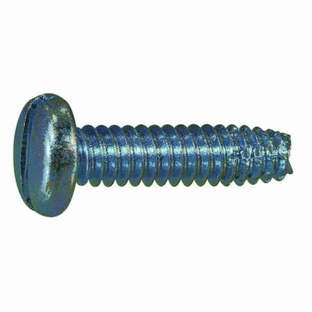 Midwest Fastener Thread Cutting Screw, #10 x 3/4 in, Zinc Plated Steel Pan Head Slotted Drive, 36 PK 61508